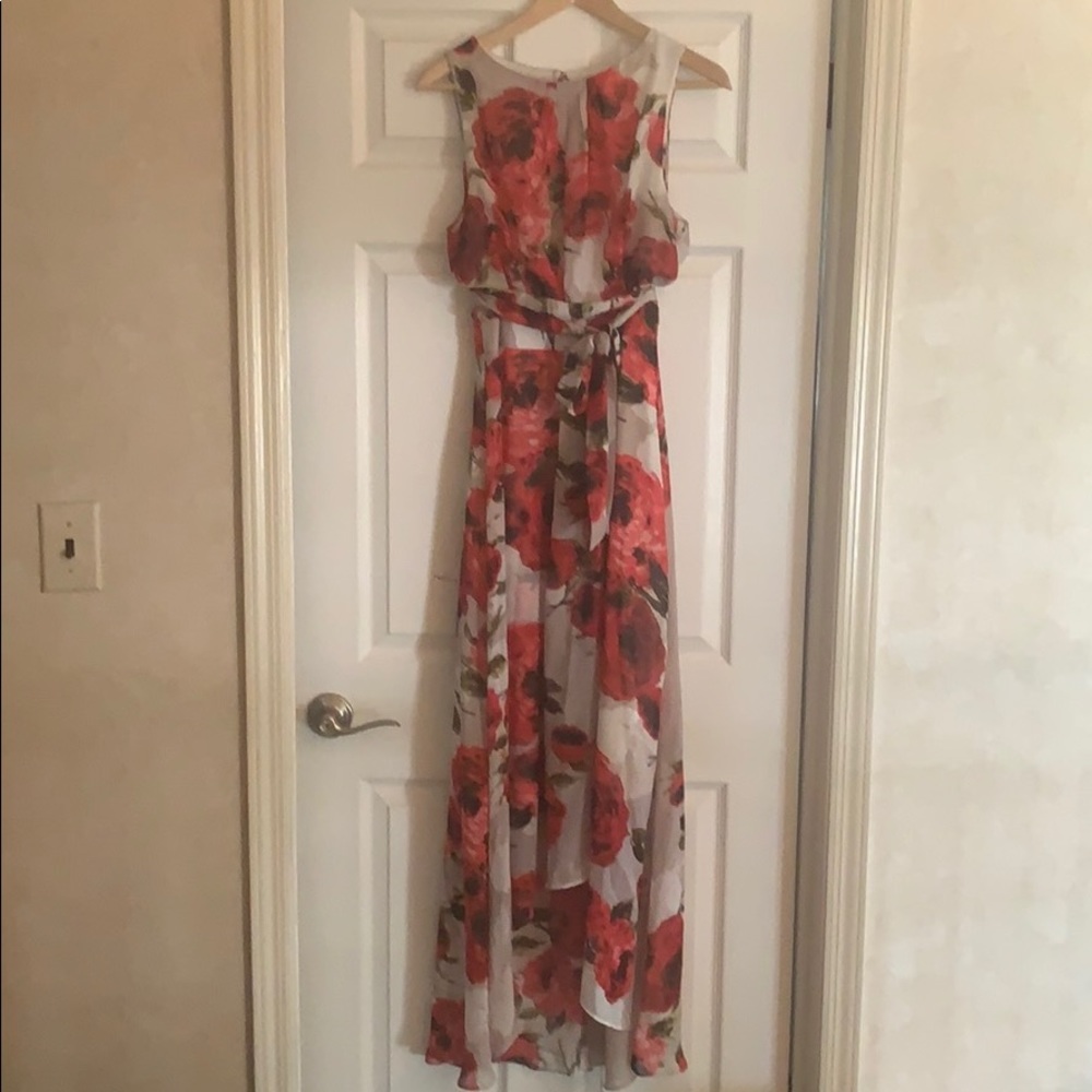 Blush and pink tone rose dress
